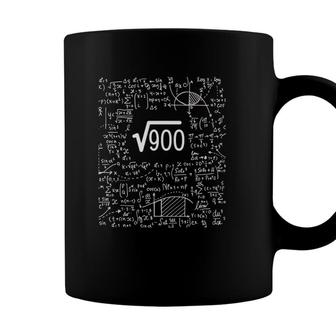 Square Root Of 900 Birthday Art 30 Years Old Math Nerd Geek Coffee Mug - Seseable
