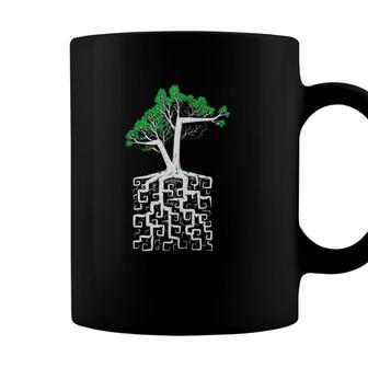 Square Root Pun With A Tree And Math Coffee Mug - Seseable