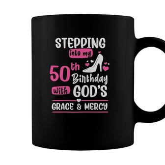 Stepping Into My 50Th Birthday 50 Years Old Birthday Coffee Mug - Seseable