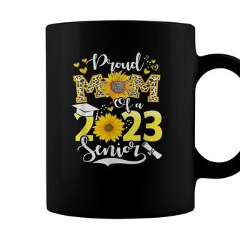 Sunflower Leopard - Proud Mom Of A Class Of 2023 23 Senior Coffee Mug - Seseable