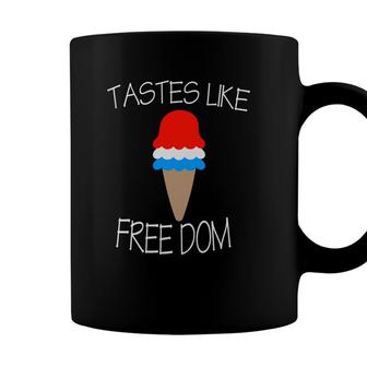 Tastes Like Freedom July Independence Day Ice Cream 2022 Coffee Mug - Seseable