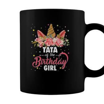Tata Of The Birthday Girl Unicorn Girls Family Matching Coffee Mug - Seseable