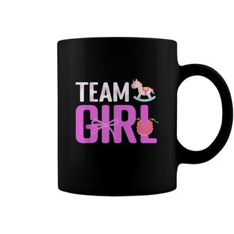 Team Girl Baby Announcement Future Parents Gender Reveal Coffee Mug - Seseable