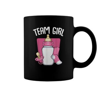 Team Girl Pink Funny Gender Reveal Baby Shower Party Family Coffee Mug - Seseable