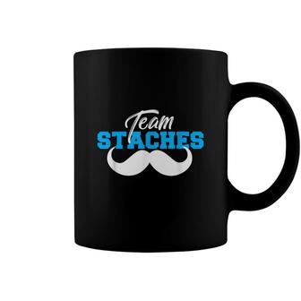 Team Staches Team Boy Gender Reveal Party Baby Shower Coffee Mug - Seseable