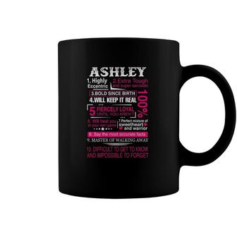 Ten Facts About Women Ashley First Name Gift Coffee Mug | Mazezy