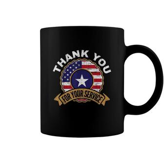 Thank You For Your Service Patriot Memorial Day Coffee Mug - Seseable