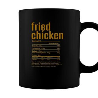 Thanksgiving Christmas Fried Chicken Nutritional Facts Coffee Mug - Seseable