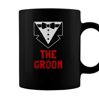 The Groom - Stag And Bachelor Party Group Tuxedo Outfit Gift Coffee Mug - Seseable
