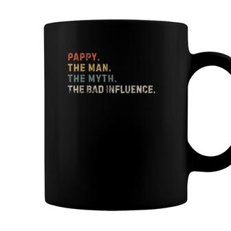The Man The Myth Bad Influence Pappy Xmas Fathers Day Dad Coffee Mug | Seseable CA