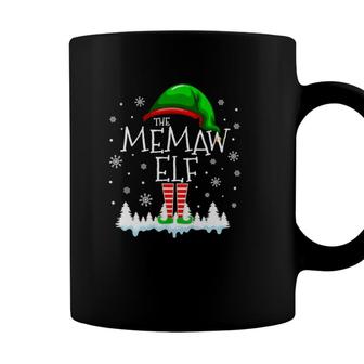 The Memaw Elf Christmas Family Matching Costume Pjs Cute Coffee Mug - Seseable