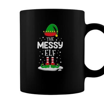 The Messy Elf Christmas Family Matching Costume Pjs Cute Coffee Mug - Seseable