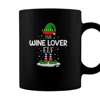 The Wine Lover Elf Christmas Family Matching Costume Pjs Coffee Mug - Seseable