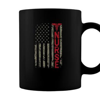Thin Red Line Usa Us American Flag Pride Rn Lvn Can Nurse Coffee Mug - Seseable