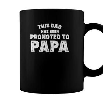 This Dad Has Been Promoted To Papa New Grandpa 2021 Ver2 Coffee Mug - Seseable