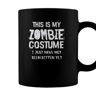 This Is My Zombie Costume - Funny Halloween Quote Humor Coffee Mug - Seseable