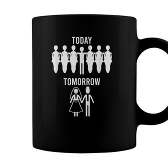 Today Tomorrow Groom Bachelor Party Vintage Wedding Men Gift Coffee Mug - Seseable