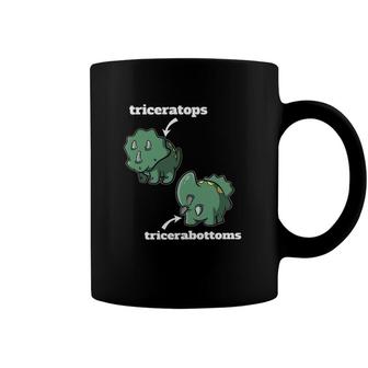 Triceratops Tricerabottoms Funny Dinosaur Gift Coffee Mug | Mazezy