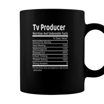 Tv Producer Nutritional Facts Funny Thanksgiving Christmas Coffee Mug - Seseable