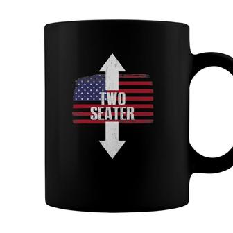 Two Seater Arrow 4Th Of July Usa Flag Coffee Mug - Seseable