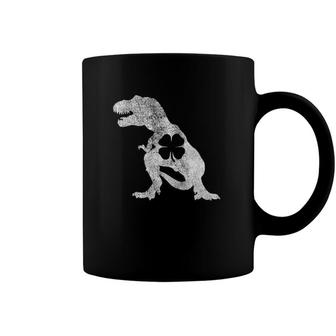 Tyrannosaurusrex Dinosaur St Patricks Day Irish Boys Coffee Mug | Mazezy
