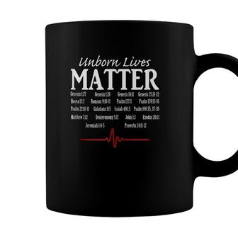 Unborn Lives Matter Bible Verse Reference Prolife Christian Coffee Mug - Seseable