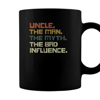 Uncle The Man The Myth The Bad Influence Retro Vintage Coffee Mug - Seseable