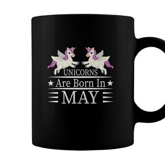 Unicorns Are Born In May Couple Unicorns Basic Design Coffee Mug - Seseable