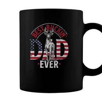Usa Flag Fathers Day Gift Hunter Dad Deer Hunting Coffee Mug - Seseable