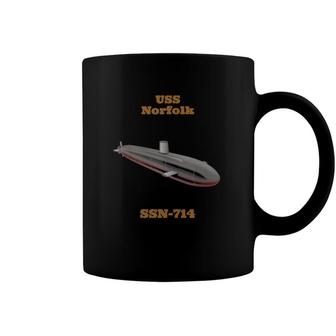 Uss Norfolk Ssn-714 Navy Sailor Veteran Gift Coffee Mug | Mazezy