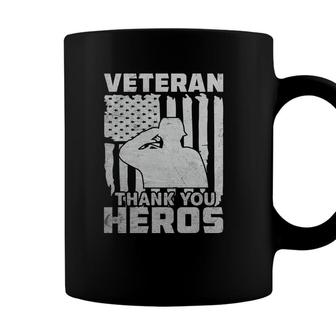 Veteran Thank You Hero Veteran 2022 White Art Coffee Mug - Seseable