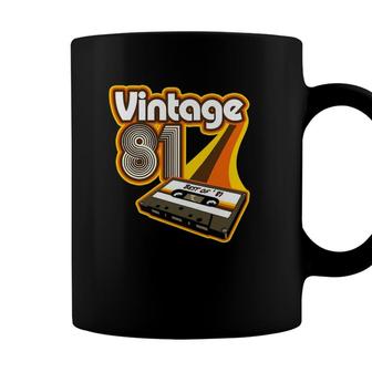 Vintage 1981 - Retro Cassette Tape 40Th Birthday Coffee Mug - Seseable