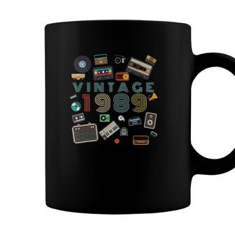 Vintage 1989 32 Years Old Birthday Gift 32Nd Classic Cassette Coffee Mug - Seseable