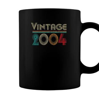 Vintage 2004 Retro 18 Years Old Boys And Girls 18Th Birthday Coffee Mug - Seseable