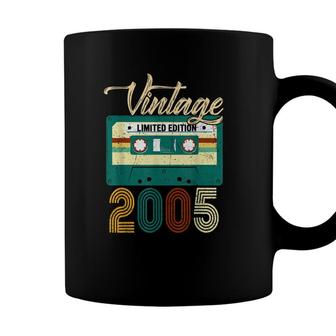 Vintage 2005 17Th Birthday Cassette Tape For Men Women B-Day Coffee Mug - Seseable