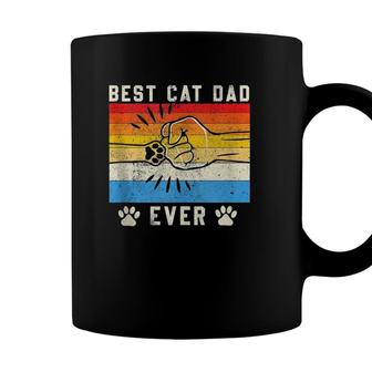 Vintage Best Cat Dad Ever Cat Dad Father Day Gift Coffee Mug - Seseable