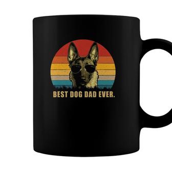 Vintage Best Dog Dad Ever Belgian Malinois S Coffee Mug - Seseable