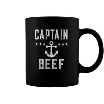 Vintage Captain Beef Boating Lover Coffee Mug | Mazezy