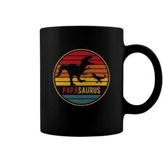 Vintage Dad Dinosaur Papasaurus Coffee Mug - Seseable
