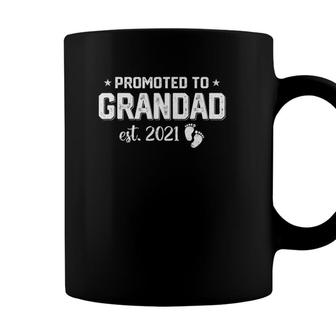 Vintage Promoted To Grandad 2021 Fathers Day New Grandad Coffee Mug - Seseable