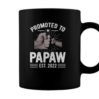 Vintage Promoted To Papaw 2022 Fathers Day New Grandpa Coffee Mug - Seseable
