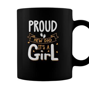 Vintage Proud New Dad Its A Girl Father Daughter Baby Girl Coffee Mug - Seseable