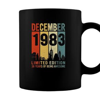 Vintage Retro December 1983 38Th Birthday Limited Edition 38 Years Of Being Awesome Coffee Mug - Seseable