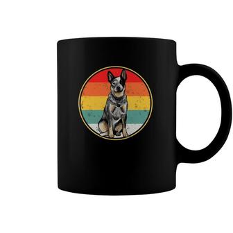 Vintage Retro Sunset Australian Cattle Dog Coffee Mug | Mazezy