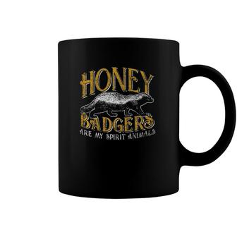 Vintage Spirit Animal Gifts Honey Badger Coffee Mug | Mazezy