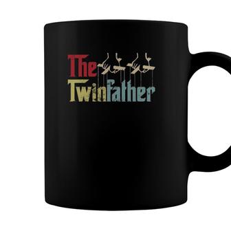 Vintage The Twinfather Happy Fathers Day Proud Dad Of Twins Coffee Mug - Seseable
