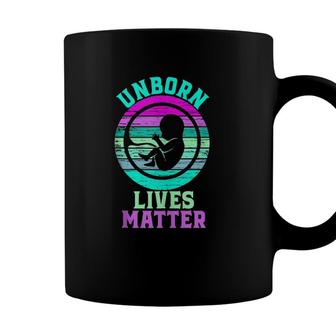 Vintage Unborn Lives Matter Pro-Life Fetus Coffee Mug - Seseable