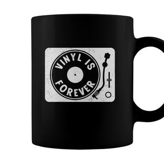 Vinyl Is Forever 80S 90S Styles Black White Music Coffee Mug - Seseable