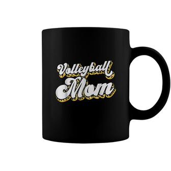 Volleyball Mom Leopard Funny Ball Mom Mothers Day Gifts Coffee Mug - Seseable
