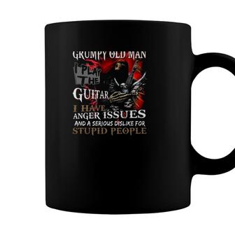Walk Away I Am A Grumpy Old Man I Play The Guitar I Have Anger Issues Coffee Mug - Seseable